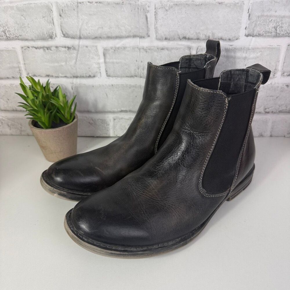 Bed Stu Tribute Chelsea Boot Leather Black Size 9.5